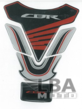 Наклейка на бак для мотоцикла Honda CBR 2 Черно-Бело-Красная