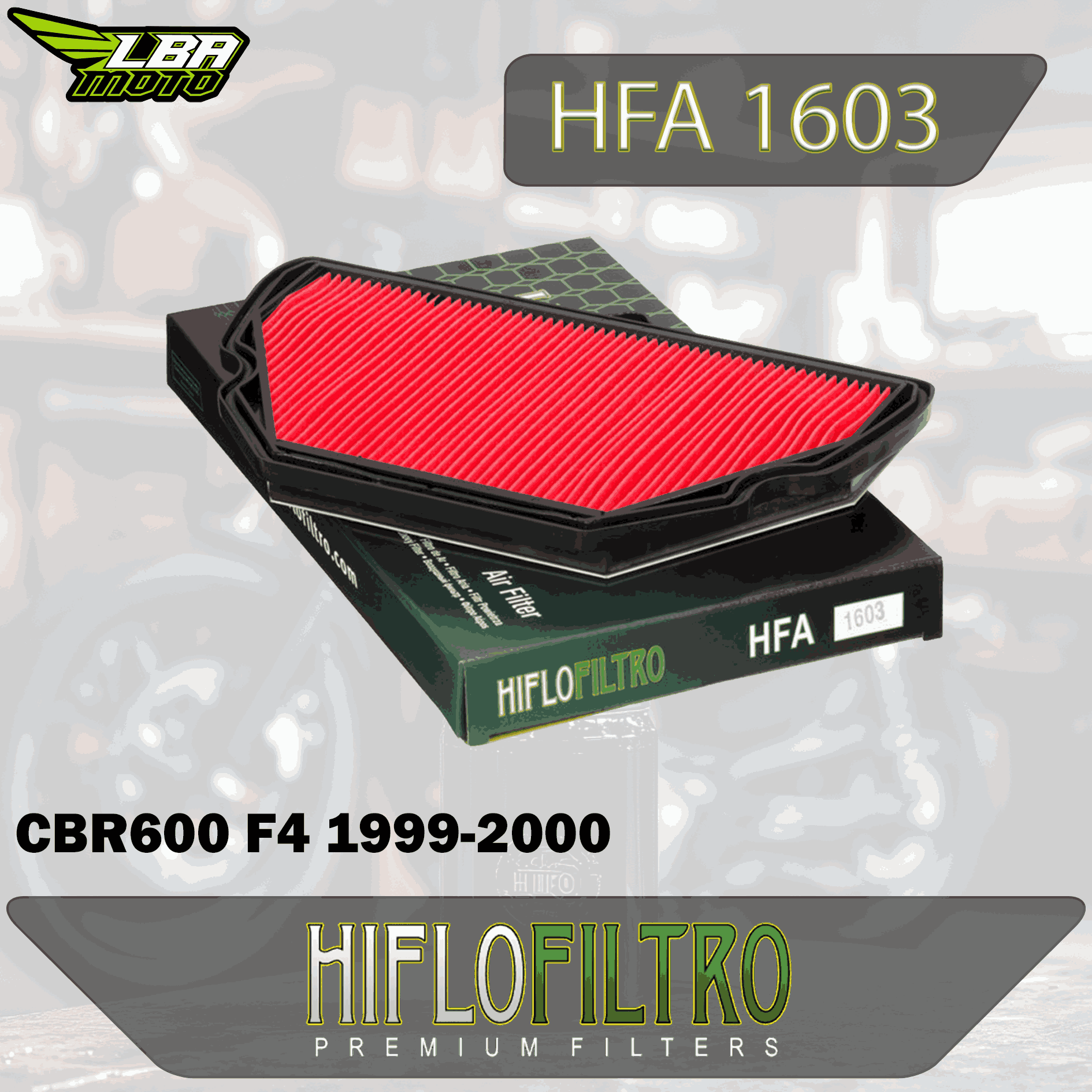 Воздушный фильтр HIFLO HFA1603 Honda CBR600 F4 1999-2000